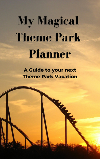 My Magical Theme Park Front Cover amazon kdp cover book cover canva photo theme park