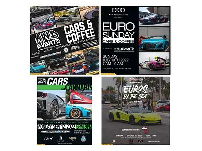 AWD Events Online/Social Media Flyers automotive events branding events flyer flyers graphic design online flyer online flyers vector graphics
