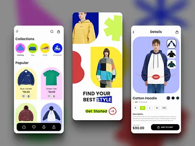 UI Practice - Fashion Online Store design figma graphic design mobile app ui ux