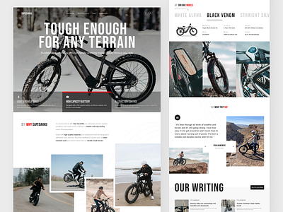 SEPEDAHKU - Electric Bike Website automotive bike charge clean e bike ecommerce electric electric bike electric vehicle ev ev website landing page layout product design super bike typography ui ux web web design website design