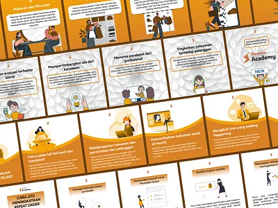 Otoprise Instagram Posts Design 3d animation app branding clean color design feed graphic design illustration instagram logo motion graphics orange otoprise post poster ui vector white