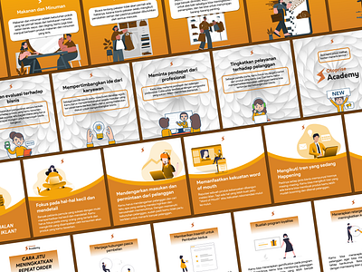 Otoprise Instagram Posts Design 3d animation app branding clean color design feed graphic design illustration instagram logo motion graphics orange otoprise post poster ui vector white