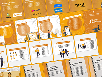 Otoprise Instagram Posts Designs 3d animation app branding color design feed graphic design illustration instagram logo motion graphics orange otoprise post poster story ui vector white