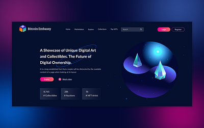 NFT Website UI/UX Design app graphic design landing page logo nft nft ui design nft uiux nft website ui uiux ux