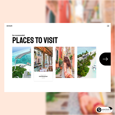 Our Recommended Places to Visit - 1 app design figma graphic design illustration logo trends typography ui ui design trends uitrends ux ux design trends ux trends uxtrends vector web design web dev web development webdev