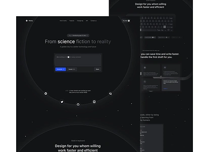 Wavey - AI chat ai ai chat ai gpt ai website artificial intelligence chat chat box components content writting copy writting dark mode design tech ui ui design uiux web