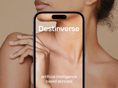 Destinverse app art beauty beige branding care clean design healthe minimal mobile app phone premium site skin care ui user interaction ux web site