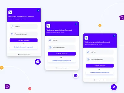 Falkon Connect Chat Widget app branding design illustration logo minimal typography ui ux vector