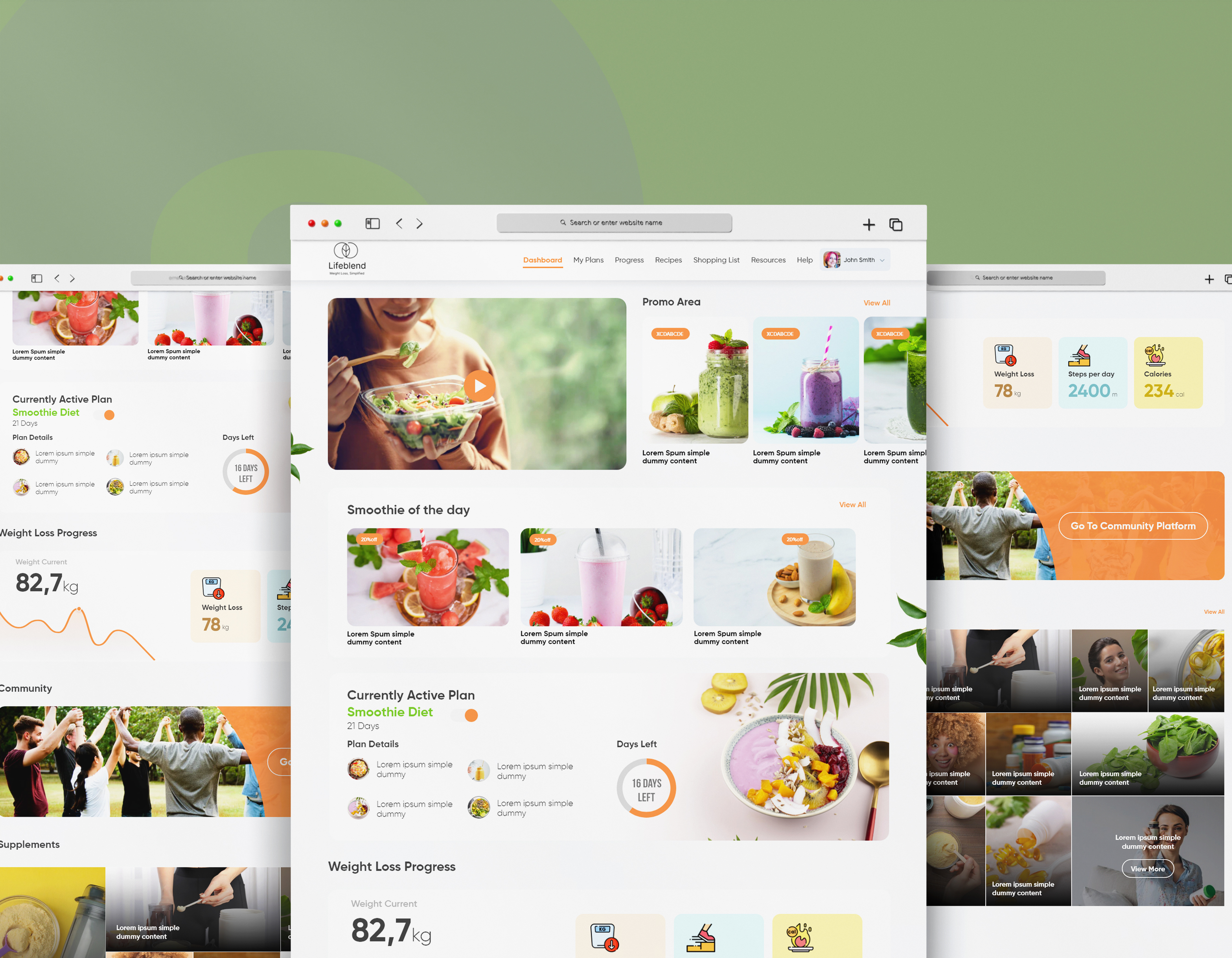 Example of Professional Web Design Services