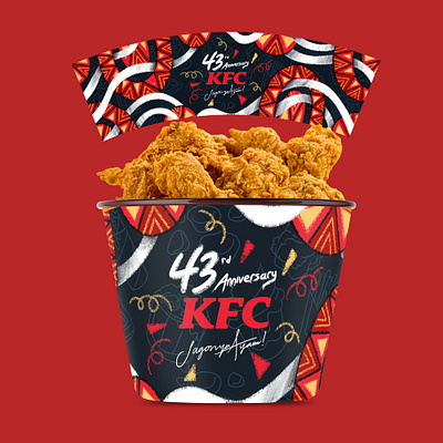 KFC 43 ANNIVERSARY DESIGN COMPETITION branding design graphic design illustration label packaging