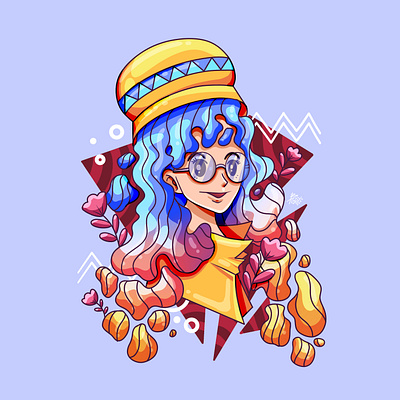 AQUARIOOS background character design graphic design illustration portrait vector
