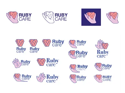 Personal Care ❤️ Branding concepts branding care caring hand happy heart logo personal personal care psychology smile