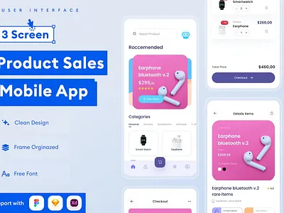 Product Sales Mobile App android app app design application clean design design for app display ios mobile mobile app mobile app design mobile app design mobile apps realistic screeen simple ui ux website