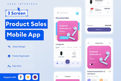 Product Sales Mobile App android app app design application clean design design for app display ios mobile mobile app mobile app design mobile app design mobile apps realistic screeen simple ui ux website