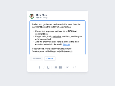 Rich text editing in Google docs concept google high fidelity idea rich text editing text editor