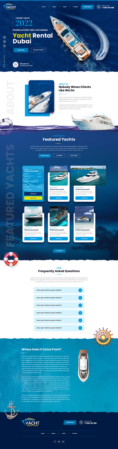yacht 3d animation branding graphic design logo motion graphics ui