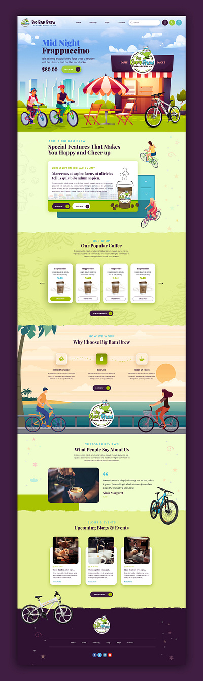 Cafe 3d animation graphic design logo motion graphics ui