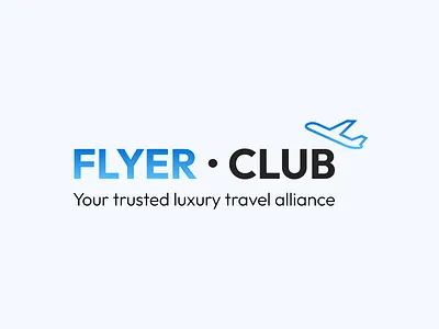 Logo for a premium flights booking platform brand development brand identity branding clean design colorful logo design ecommerce illustration landing logo logo design logo designer logo mark minimal minimal logo minimalist logo modern logo professional logo simple logo symbol