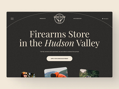 Smoke Wagon Firearms Store design ecomm ecommerce firearms firearms store pistols store ui uiux us business usa company ux web web design