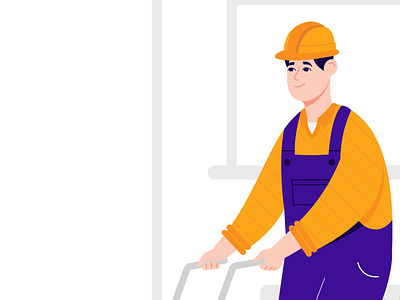Construction Worker character illustration