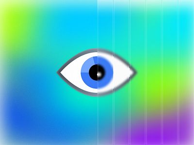 Blurry eye design eye grid icon illustration pixel ui ux vector website