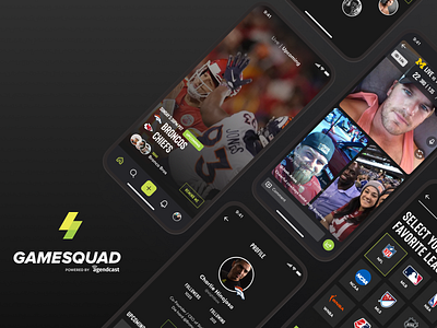 Game Squad design mobile ui ux