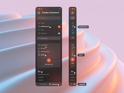 Sidebar Navigation 🚀 android behance branding clickups design design studio dribbble figma graphic design logo redesign sidebar navigation ui ui bucket ui dashboard ui design ui trends uiux uiux design ux design