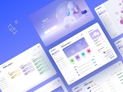 OKRGO- UI design 3d dashboard ui