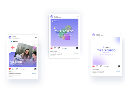 Social media design-OKRGO branding ui
