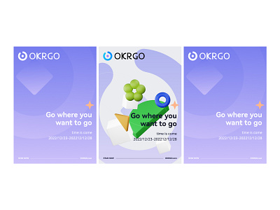 banner design-OKRGO branding graphic design ui