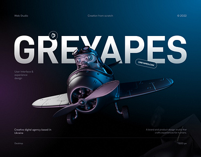 GreyApes 3d animation behance branding design graphic design motion graphics trends ui ux web