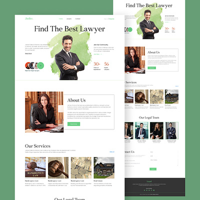 Lawyer Website Landing Page Design advokat home page landing page law lawyer team lawyers legal minimal ui ui design ideas ui trends uiux designer user experience design user interface design ux web designer web ui template website design