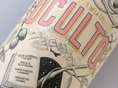 OCULTO Olive Oil branding design digitalart digitaldrawing graphic design illustration ink logo sketch traditionaldrawing