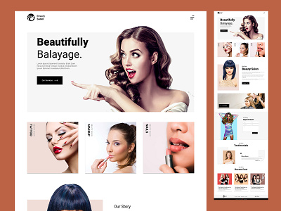 Beauty Salon Website UI Templated Design appdesign beauty beauty salon branding graphicdesign landingpage mobiledesign productdesign prototype salor templatedesign uidesign userexperiencedesign userinterfacedesign uxdesign uxresearch visualdesign webdesign webdevelopment wireframes