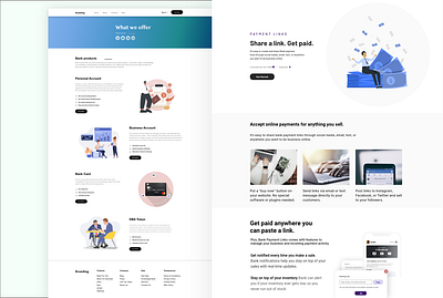 BAnking website design animation bank website ui banking app calm app design illustration logo medita meditation app salon app ui uiux website design website ui wed design