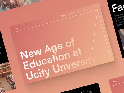 Ucity - Digital University figma landingpage photoshop ui webdesign
