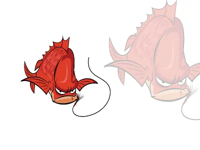 Snapper Fish Vector Illustration background fish fishing food hook illustration logo seafood snapper