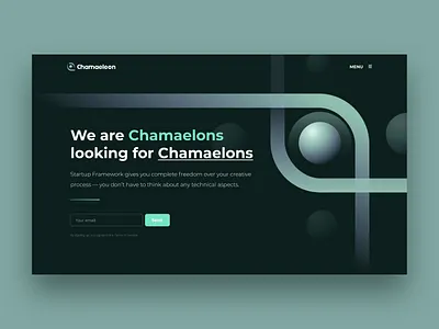 Website - Hero Section brand clean design logo ui ux