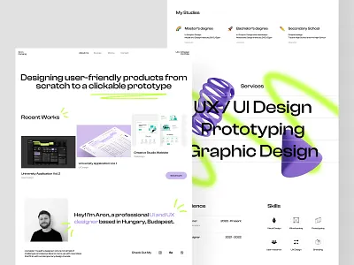 UX/UI Designer Portfolio Website brand branding clean dailyui design figma flat graphic design portfolio sketch ui ui challenge ui design uiux ux ux design web webdesign website website design
