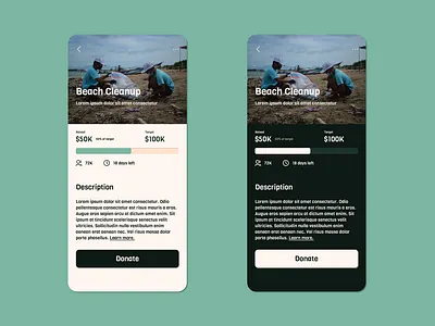 Crowdfunding Campaign - Mobile campaign crowd crowdfunding dailyui donate donation funding fundraise fundraiser mobile ui uidesign