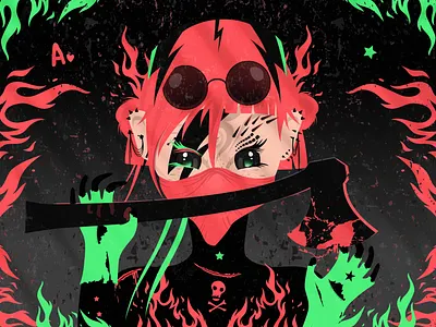 ANNE & AXE character character design digital artist digital drowing digitalart illustration