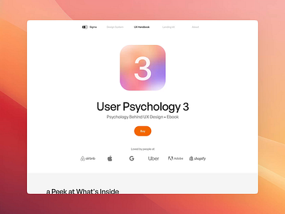 User Psychology 3 Landing Page landing landing page ui ui design user psychology ux ux design