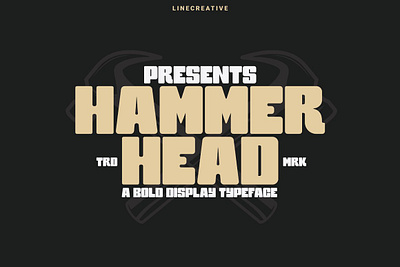 Hammer head behancegraphic bold font design display font extrabold font hammer head headline font logo font modern sans serif font typeface typeface font