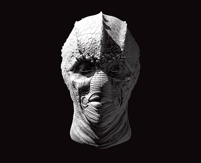 ENEMY MINE 3d 3dprint 80s character design creature custom drac enemymine film head printable sculpt zbrush