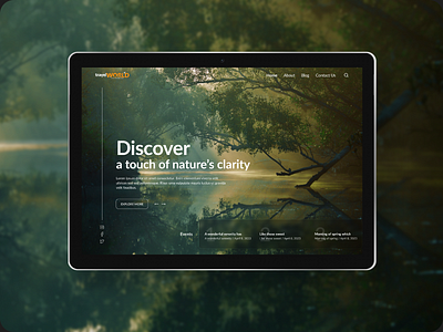 Travel Agency Landing Page landing page ui uiux