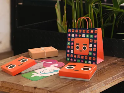 Math Game Play Cards 3d bag box branding character cute design graphic design icons illustration packaging paperbag