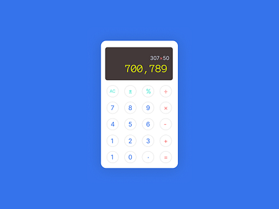 #DailyUI - Calculator calculator design graphic design ui ui challenge ux vector