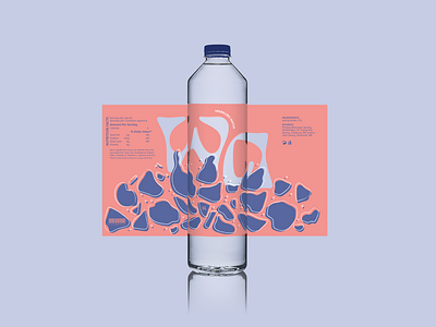 Wa | Sparkling Water Label Design branding fictional brand graphic design illustration label label design sparkling water vectorial ilustration water
