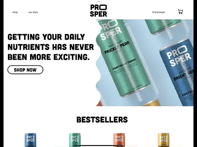 Prosper Tonics - UI Design & Branding branding design graphic design illustration logo print design ui vector