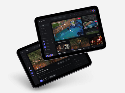 Video Streaming Platform broadcasting cinema films game streaming live streaming media player movies platform player stream streamer streaming streaming service twitch ui video video player video stream video streaming website website